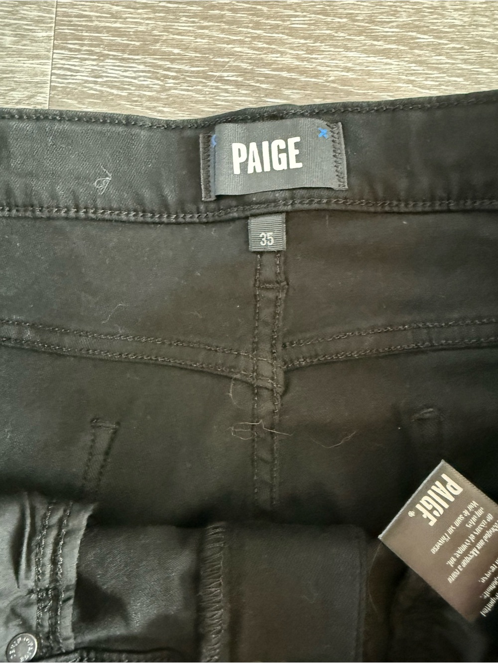 PAIGE Men's Slim Black Jeans - Clean Minimal Design - Picture 3 of 4